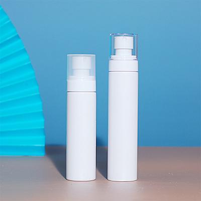 China Personal Care Products 30ml 120ml Plastic White Fine Mist Cosmetic Spray Bottle With Pump Shoulder Round Bottles for sale