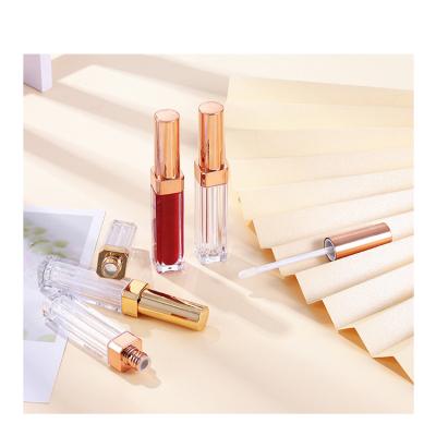 China Cosmetics Luxury Empty Refillable Plastic Lipstick Tube Small Round Liquid Lipstick Tubes for sale