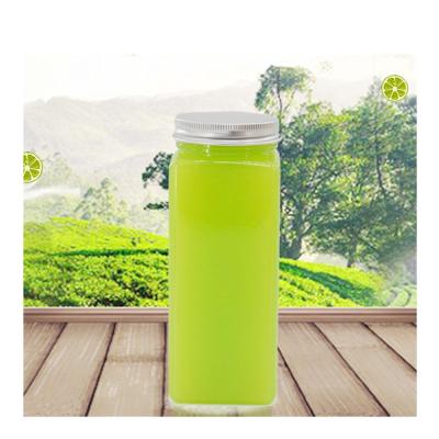 China Factory Public Supplier PET 250ml Plastic Transparent Fresh Juice Bottle With Lids for sale