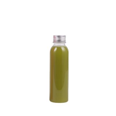 China Public PET 250ml 350ml 500ml Round Material Empty Transparent Juice Bottle Plastic Disposable for sale