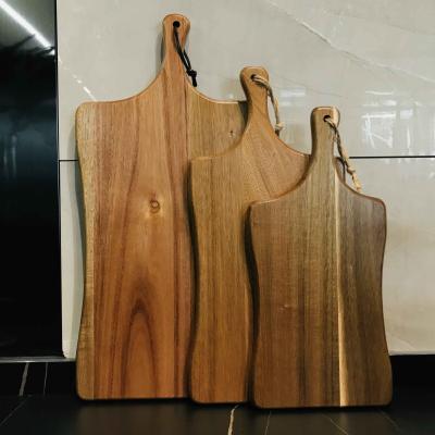 China Sustainable Wooden Cutting Board Kitchen Acacia Chopper Set Oak Bamboo Chopping Plates Cutting Food for sale