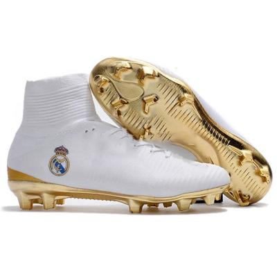 China New Cr7 Soccer Boots 2022 Breathable Cheap Indoor Outdoor Ankle Style Men High Top Soccer Cleats Magista Shoes for sale