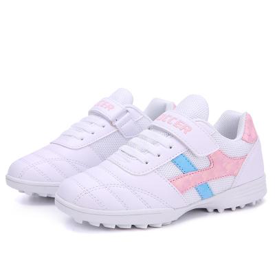 China Fashion\Comfortable\Durable\Breathable\Lighted China factory produce new design new kids soccer shoes spring and summer soccer breathable sneakers white soccer shoes OEM/ODM for sale