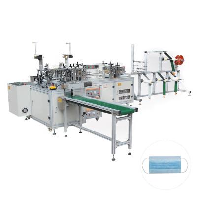 China Automatic 3 Layers Flat Non Woven Mask Making Machine for sale