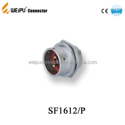 China IP67 Industrial Power Metal Connector Male SF1612 Weipu Push Pull Connector Metal Electrical Sockets for sale