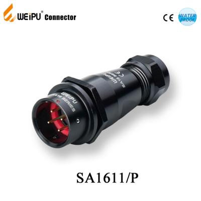 China IP67 Industrial Power Metal Connector Male SA1611 Weipu Connector Metal Push Pull Plugs for sale