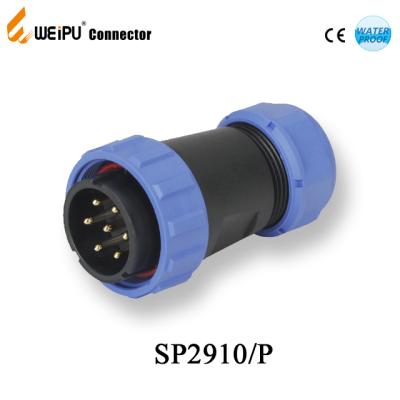 China SP2910 Weipu male industrial plastic connector power connector ip68 threaded plastic electrical socket for sale