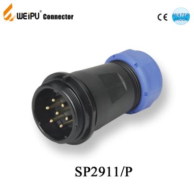 China Power Connector Male SP2911 Weipu Industrial Threaded Plastic Connector ip68 for sale