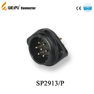 China Industrial Threaded Power Connector Male SP2913 Weipu Plastic Connector ip68 for sale