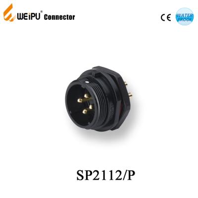 China SP2112 Weipu male plastic connector power connector socket weipu sp21 industrial threaded plastic connector ip68 for sale