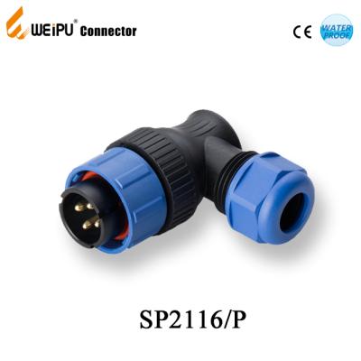 China Industrial male SP2116 Weipu plastic connector power connector ip68 connector ip68 threaded plastic electrical socket for sale