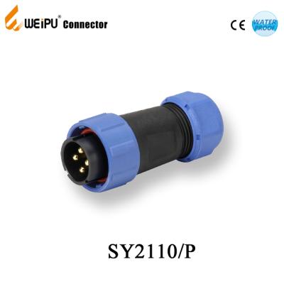 China Industrial Power Bayonet Connector Plastic Male SY2110 Weipu Connector ip67 for sale