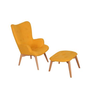 China (Other) Designer Furniture Wood Legs Adjustable Fabric Accent Chairs Furniture High Back Leisure Lounge Dining Armchair for sale