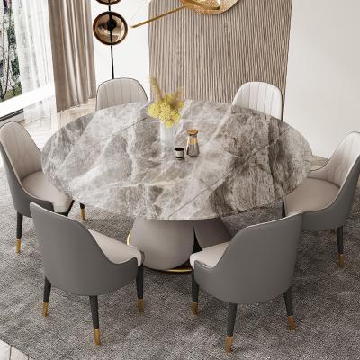 China (Other) Nordic Modern Simple Style Adjustable Clumped Top Dining Tables With Chairs For Home And Restaurant for sale