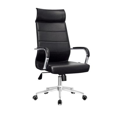 China Foshan Adjustable Custom Faux Leather PU Leather Rotating Ergonomic Chair (Height) Foshan Computer Swivel Staff Task Executive Office Ergonomic Chair for sale