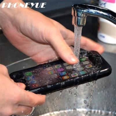 China Waterproof Luxury Soft Silicone TPU 360 Degree Waterproof Case Cover For iPhone 6/6 Plus/7/7 Plus/X For Samsung Galaxy S6 Edge Plus/S7 for sale