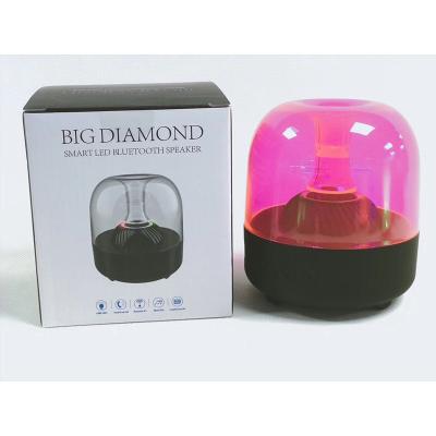 China 2022 PORTABLE Mini Transparent Glass F7 Blueteeth 3D Wireless Speaker Lantern Car Surround - LED Sound Light Mini Portable Speaker for sale