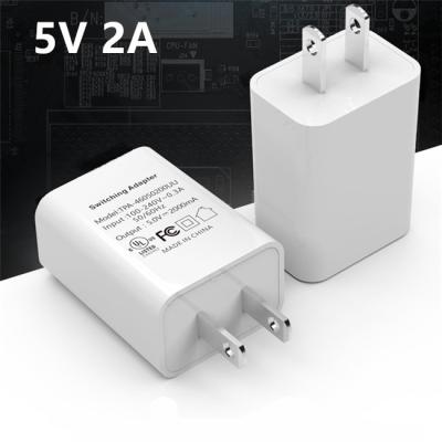 China Mobile Phone Fast Speed ​​5V 2A USA Plug Single Left Micro USB Wall Power Travel Charger Adapter For iPhone X 13 for sale