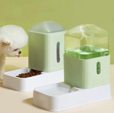 China Wholesale Automatic Pet Water Feeder Food Feeder Fountain, Dog Water Drink Bottle Pet Water Dispenser for sale