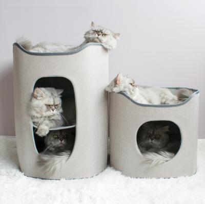 China Wholesale Cool Breathable Folding Double-Layer Cat Nest for sale