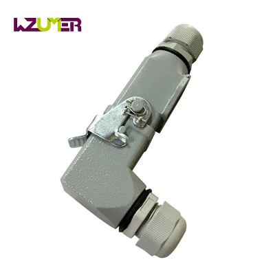 China Signal equipment/machinery/aviation/high-speed rail/automation WZUMER 19200031440 Ha Series 5 Pin Elbow Heavy Duty 90 Degree Connector Aviation Plug for sale