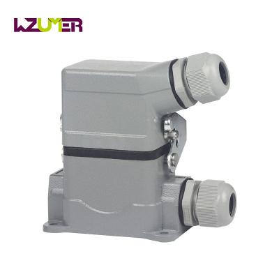 China WZUMER High Power Construction Heavy Duty Connector Single Loop Double Loop Screw Wiring 6 Core for sale