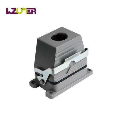 China WZUMER HE Series 48 Pins Power Male And Female Inlet Top Single Loop Industrial Rectangular Heavy Duty Connectors for sale