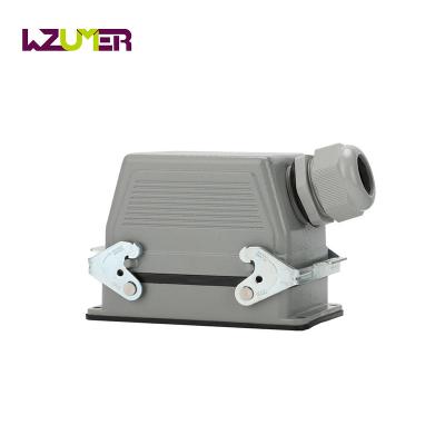 China WZUMER 48 Power Pins Dual Male-Female Side Entry Buckle HE Series Rectangular Heavy Duty Connector for sale