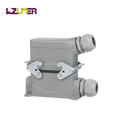 China Power WZUMER 72 Pole Series Double Side Loop Heavy Duty Input HDD Connector HDC With Cover for sale