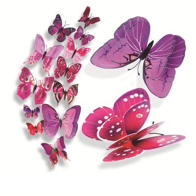 China Eco-Friendly Butterfly Wall Decor For Removable Wall-3D Butterflies Wall Stickers Home Room Bedroom Decoration for sale