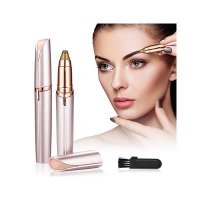 China Portable Eyebrow Trimmer Painless Electric Epilator Mini Eye Brow Shaper Shaver Electric Shaver Eyebrow Facial Hair Remover for Women for sale