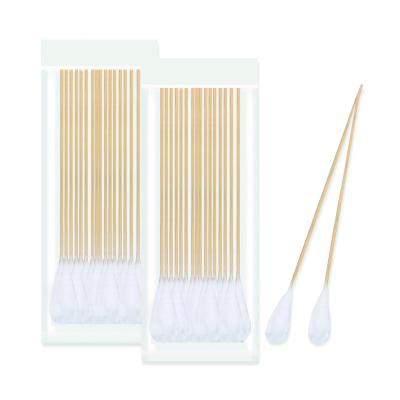 China SHARUAN Clean Personality Manufacturing Disposable Wooden/Bamboo Single Head Cleaning Bag 100% Cotton Swab Zipper Ear Big Head Stick for sale