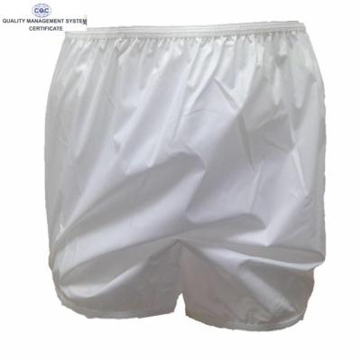 China Custom Waterproof Adult Baby PVC Vinyl Printed Plastic Incontinence Pants for sale