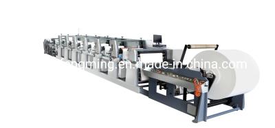 China 2 kleuren flexografische drukmachine 1020 mm met keramische aniloxroller en UV IR droger Te koop