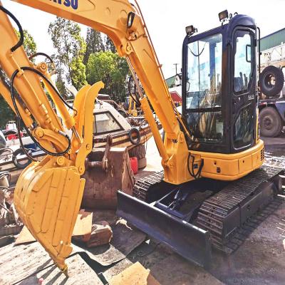 China Construction High Quality Used Digging Mini Excavators , Second Hand PC55 With Inch Cheap Price Crawler Excavator for sale