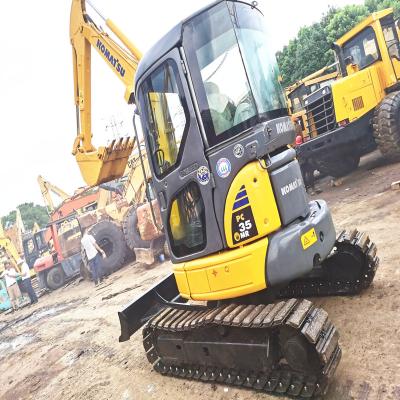 China Construction Digging Used 3 Ton Mini Crawler Excavator , PC35 PC55 EX60 Small Japanese 3.5ton 5 Ton Second Hand Excavators for sale