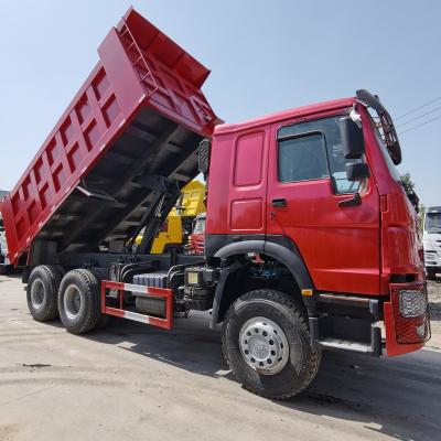 China 6x4 dump truck 375 used dumper truck good condition < 4L for sale