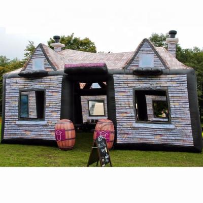 China exterior & Indoor Inflatable Bar House Inflatable House Factory Price Water Playground Irish Bar Tent Floating Inflatable Water Slide for sale