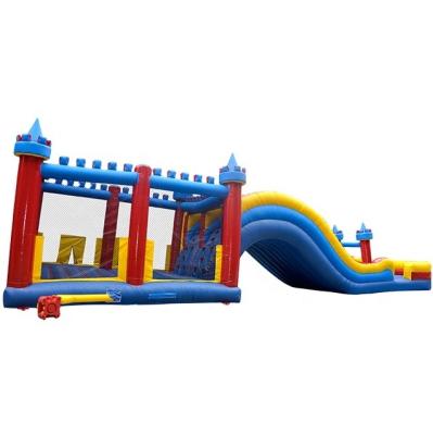 China exterior & Factory Price Indoor Backyard Inflatable Playground Water Slide Kids Bouncy Castle Inflatable Amusement Park For Kids for sale