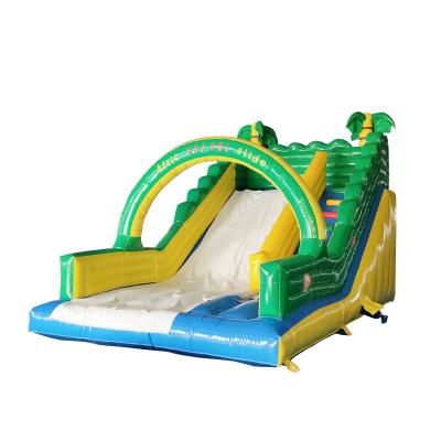 China exterior & Good Quality Summer Funny Games Kids Inflatable Double Inflatable Slide Indoor Playground For Sale for sale