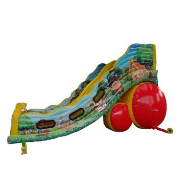 China exterior & Good Quality Summer Funny Games Kids Inflatable Double Inflatable Slide Indoor Playground For Sale for sale