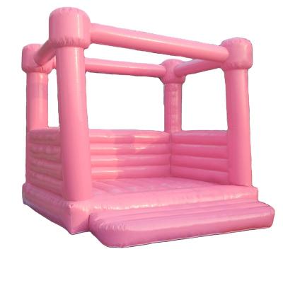 China exterior & Indoor Playground Good Quality Sells Well Outdoor Pink Air Jumping Bouncy Bouncer Castle for sale