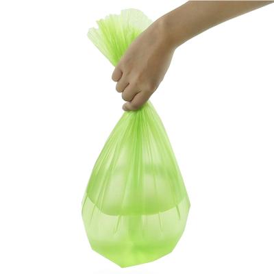 China Custom Disposable Household Bathroom Biodegradable Green Waste Bags In Roll Bags Garbage Maker for sale