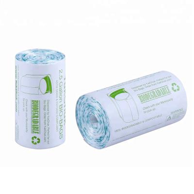 China Industrials Take Away Customized Size Garbage Bag 100% Biodegradable And Compostable Liners Plastic Bin Roll Bags for sale