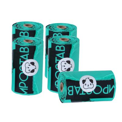 China Sustainable Pet Poop Bags Heat Seal Pet Cleaning And Grooming Products Customized Size Customized Color For Dog Waste for sale