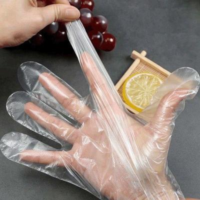 China Household HDPE LDPE Clear Color Plastic Polythene Disposable Glove Multifunctional Wholesale Plastic Gloves for sale