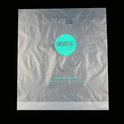 China Factory Wholesale Recyclable Cheap LDPE Clear Plastic Shopping Bag With Handle Packege Die Cut Bag for sale