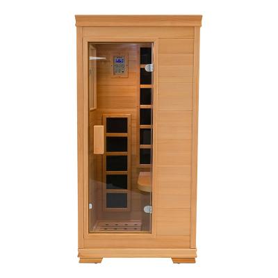 China Computer control panel luxury sauna spa stunning far infrared sauna room wholesale sauna for 1persons for sale