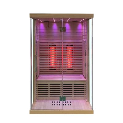 China Fir Sauna Infrared Sauna Panel Computer Heaters 2 Person Dry Sauna for sale