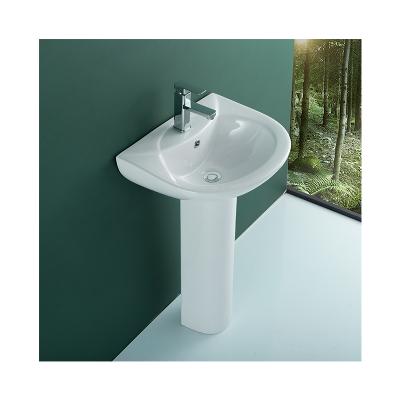 China WDSI Modern Cheap Sanitary Ware Bathroom Hand Sink With Luoyang Factory Pedestal Hand Wash Pedestal Sink Basin Pedestal for sale